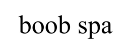 BOOB SPA trademark