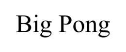 BIG PONG trademark