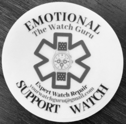 EMOTIONAL SUPPORT WATCH THE WATCH GURU EXPERT WATCH REPAIR YOURWATCHGURU@GMAIL.COM trademark