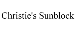 CHRISTIE'S SUNBLOCK trademark