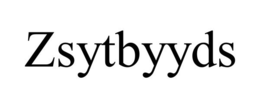 ZSYTBYYDS trademark