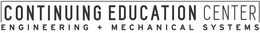 CONTINUING EDUCATION CENTER ENGINEERING + MECHANICAL SYSTEMS trademark
