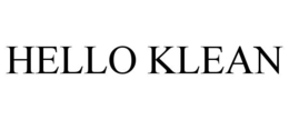 HELLO KLEAN trademark