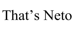 THAT'S NETO trademark