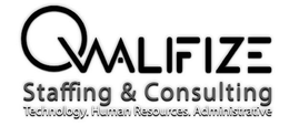 QWALIFIZE STAFFING & CONSULTING TECHNOLOGY. HUMAN RESOURCES. ADMINISTRATIVE trademark