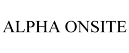 ALPHA ONSITE trademark