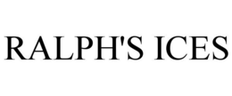 RALPH'S ICES trademark