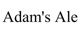 ADAM'S ALE trademark