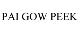 PAI GOW PEEK trademark