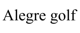 ALEGRE GOLF trademark