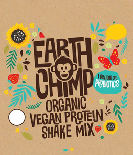 EARTH CHIMP ORGANIC VEGAN PROTEIN SHAKE MIX 1 BILLION CFU PROBIOTICS trademark