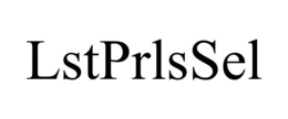 LSTPRLSSEL trademark