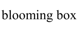 BLOOMING BOX trademark