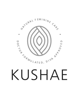 KUSHAE · NATURAL FEMININE CARE · DOCTOR FORMULATED, DIVA APPROVED trademark
