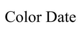 COLOR DATE trademark