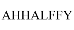 AHHALFFY trademark