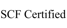 SCF CERTIFIED trademark