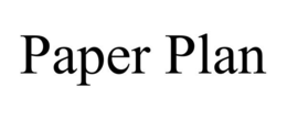 PAPER PLAN trademark