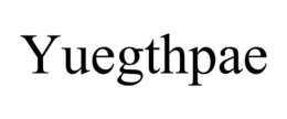 YUEGTHPAE trademark
