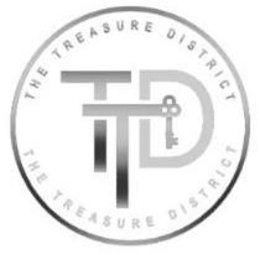 TTD THE TREASURE DISTRICT THE TREASURE DISTRICT trademark