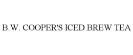 B.W. COOPER'S ICED BREW TEA trademark