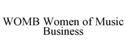 WOMB WOMEN OF MUSIC BUSINESS trademark