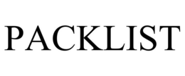 PACKLIST trademark