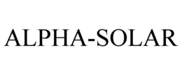 ALPHA-SOLAR trademark