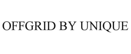 OFFGRID BY UNIQUE trademark