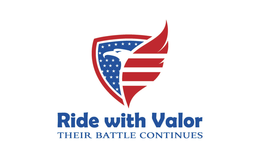 RIDE WITH VALOR THEIR BATTLE CONTINUES trademark