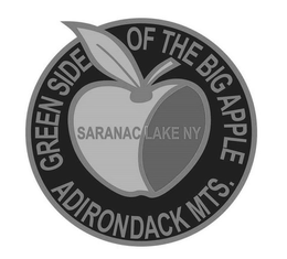 GREEN SIDE OF THE BIG APPLE ADIRONDACK MTS. SARANAC LAKE NY trademark