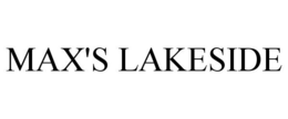 MAX'S LAKESIDE trademark