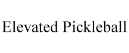 ELEVATED PICKLEBALL trademark