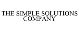 THE SIMPLE SOLUTIONS COMPANY trademark