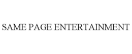 SAME PAGE ENTERTAINMENT trademark