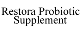 RESTORA PROBIOTIC SUPPLEMENT trademark