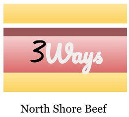 3WAYS, NORTH SHORE BEEF trademark