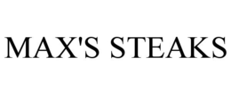 MAX'S STEAKS trademark