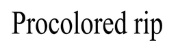 PROCOLORED RIP trademark
