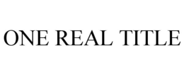 ONE REAL TITLE trademark