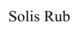 SOLIS RUB trademark