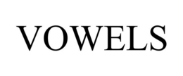 VOWELS trademark
