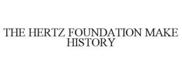 THE HERTZ FOUNDATION MAKE HISTORY trademark