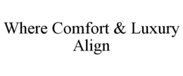 WHERE COMFORT & LUXURY ALIGN trademark