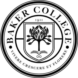 BAKER COLLEGE VIVERE CRESCERE ET FLORERE 1911 trademark