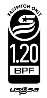 FASTPITCH ONLY S 1.20 BPF USSSA trademark