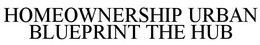 HOMEOWNERSHIP URBAN BLUEPRINT THE HUB trademark