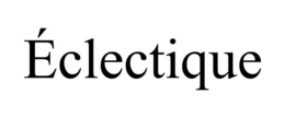 ÉCLECTIQUE trademark