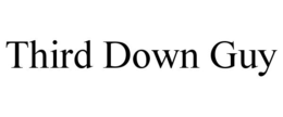 THIRD DOWN GUY trademark