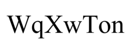 WQXWTON trademark